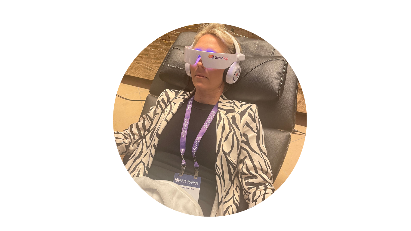 Merryn Aldridge using BrainTap brain fitness technology